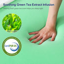 GAOMON Mattress Topper Twin XL 4 Inch Green Tea Memory Foam Mattress Topper with Zippered Bamboo Cover