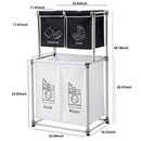 GAOMON 2 Tier Laundry Hamper with 4 Removable Bags Laundry Sorter Storage Basket