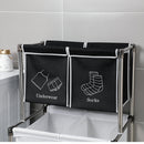 GAOMON 2 Tier Laundry Hamper with 4 Removable Bags Laundry Sorter Storage Basket