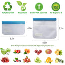 GAOMON 10PCS Food Storage Bags Reusable Leakproof Ziplock Sandwich Bag