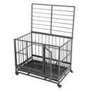 GAOMON 36in Portable Foldable Cage Easy Assemble Pet Playpen with Tray Rollers