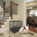 GAOMON 36in Portable Foldable Cage Easy Assemble Pet Playpen with Tray Rollers