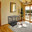 GAOMON 36in Portable Foldable Cage Easy Assemble Pet Playpen with Tray Rollers