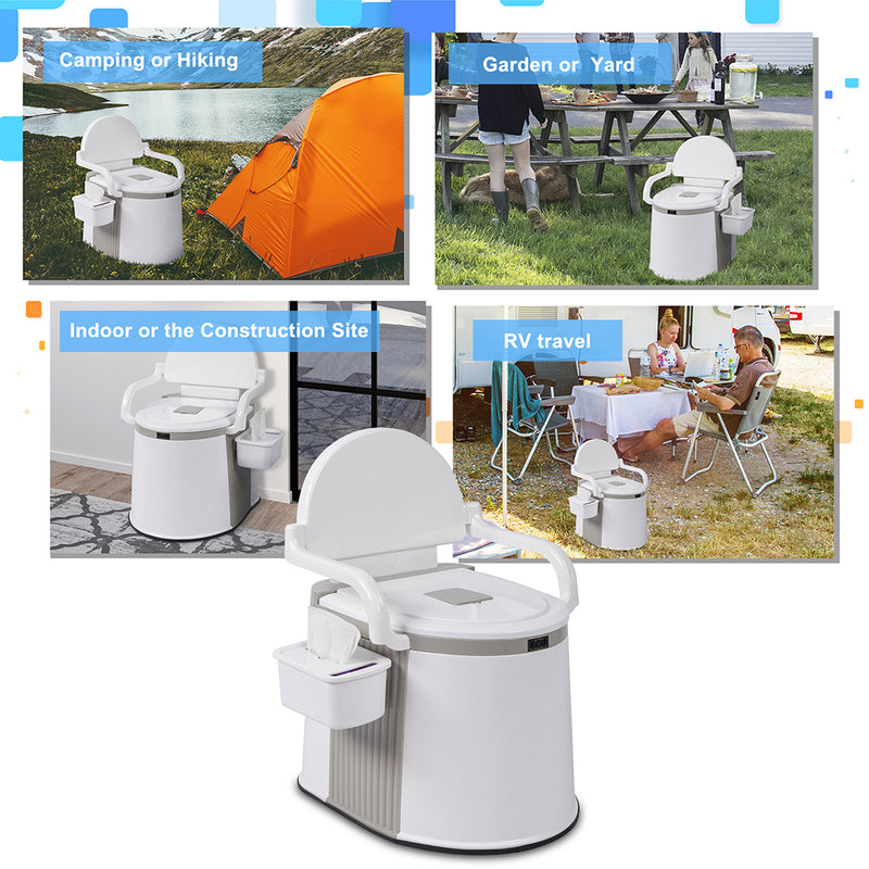 THBOXES Outdoor Portable Toilet With Carton/slip Strip Travel Toilet