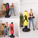 GAOMON Inflatable Boxing Sandbag with Printing Boxing Column Yellow
