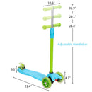 GAOMON Toddlers Scooter Non-foldable 3-speed Adjustment Blue-Green