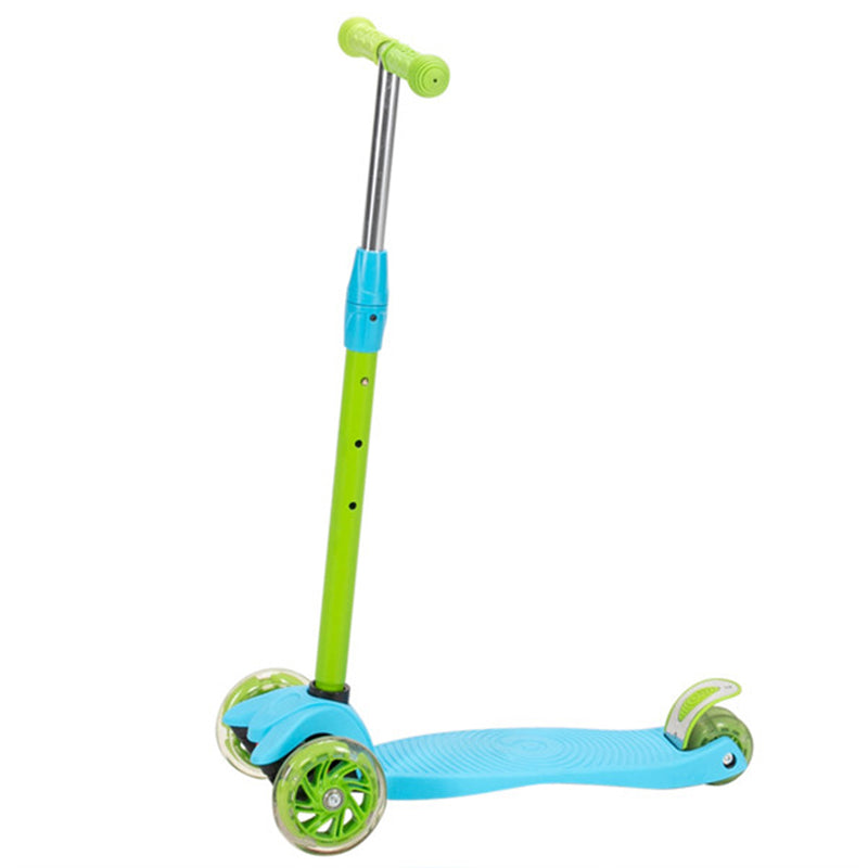 YIWA Toddlers Scooter Non-foldable 3-speed Adjustment Blue-Green