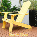 GAOMON Classic Wooden Chair for Patio Deck Garden Backyard Yellow