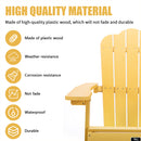 GAOMON Classic Wooden Chair for Patio Deck Garden Backyard Yellow