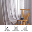 GAOMON 52 inches W Sheer Curtains for Living Room Bedroom Purple 52 inches W x84 inches L