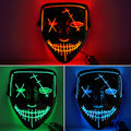 CYNDIE 3 Pack Led Light Up Masks Scary Masks for Halloween