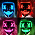 WHIZMAX 4 PACK Halloween Scary Mask LED Mask