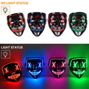 GAOMON 4 PACK Halloween Scary Mask LED Mask