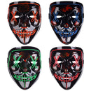 GAOMON 4 PACK Halloween Scary Mask LED Mask