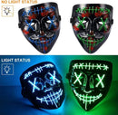 GAOMON Halloween 3pcs LED Mask Light Up Scary Mask