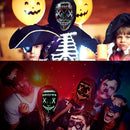 GAOMON Halloween 3pcs LED Mask Light Up Scary Mask