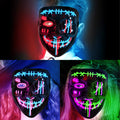 CYNDIE 3 PACK Halloween Scary Mask LED Mask