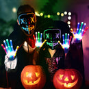 GAOMON 6PACK Halloween Purge Mask LED Gloves Set