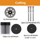 GAOMON Rotary Tool Accessories Kit 300Pcs Universal Shank Fitment with Drill Bits