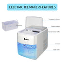 ZOKOP Ice Maker ICM-2005 ABS Transparent Cover Display for Office Home Silver