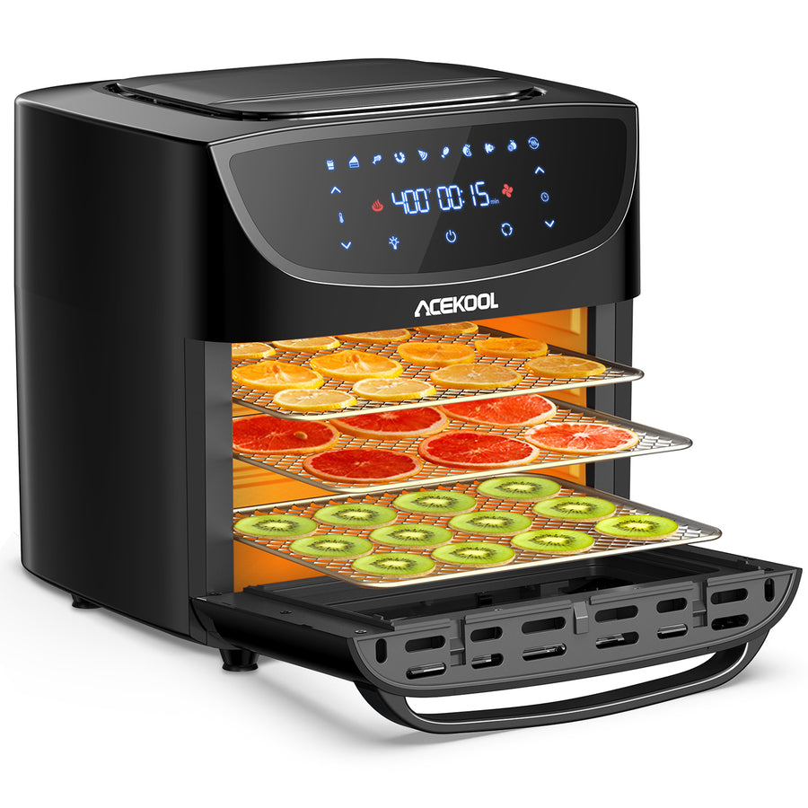 Air Fryer Toaster Oven, Compact Small Convection Oven Countertop For Fries,  Chicken, Pizza, Cake, Bread, Muffin, Steak, 19QT With 4 Accessories, 33