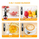 GAOMON Blender BH1 5-in-1 Stainless Steel Electric Hand Blender
