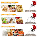 GAOMON Mixer MC1 1400W 7.5QT 10 Speeds Tilt-Head Stand Mixer Red UK Plug