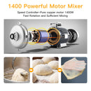 GAOMON Mixer MC1 1400W 7.5QT 10 Speeds Tilt-Head Stand Mixer Black UK Plug