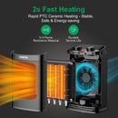 GAOMON Space Heater HD1 Portable 3 Modes Ceramic Fan Heater