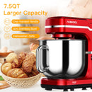 GAOMON Mixer MC1 660W 7.5 Quart 10 Speeds Tilt-Head Stand Mixer Red US Plug