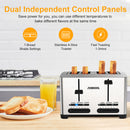 GAOMON Toaster TA1 Stainless Steel 4-Slice 7 Shades Toaster UK Plug