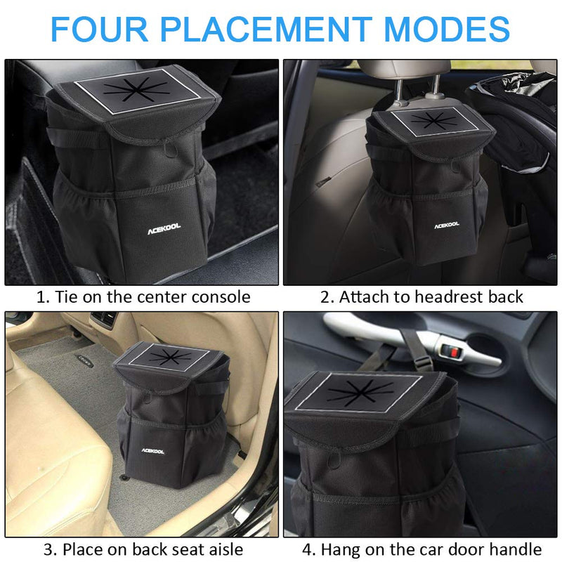 ACEKOOL Car Trash Garbage Bag Leak Proof Outdoor Portable Bag