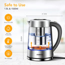 GAOMON Electric Kettle KB1 1.8L Glass Keep Warm Tea Kettle