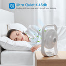 GAOMON Fan ND2 Rechargeable Desk Fan with Night Light - White