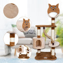 GAOMON Cat Activity Tree 50”Multi-Level Wooden Pet Furniture