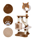 GAOMON Cat Activity Tree 50”Multi-Level Wooden Pet Furniture