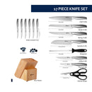 GAOMON 17 Pcs Professional High Carbon Stainless Steel Chef Kitchen Knife Set