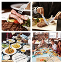 GAOMON 20 Piece S592 Stainless Steel Kitchen Flatware Set - Silver