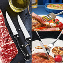 GAOMON 36 Piece S592 Stainless Steel Silverware Set with Steak Knives