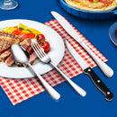 GAOMON 24 Piece S592 Stainless Steel Silverware Set with Steak Knives