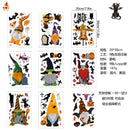 GAOMON Halloween Style Stickers Electrostatic Window Stickers Dwarf Pattern Stickers