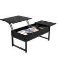 IDEALHOUSE Lift Top Coffee Table with Hidden Storage - Black