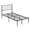 GAOMON Twin Size Metal Platform Bed Frame with Headboard
