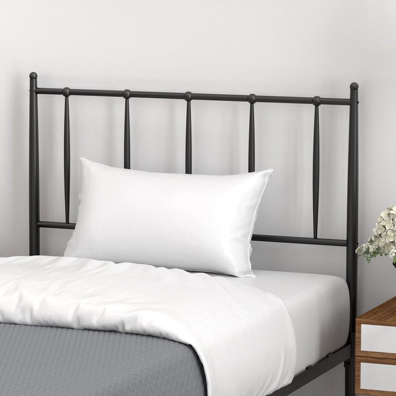 IDEALHOUSE Twin Size Metal Platform Bed Frame with Headboard
