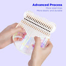 GAOMON Kalimba Acrylic 17 Key Transparent Thumb Piano - Rainbow Bear Shape