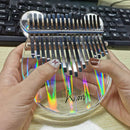 GAOMON Kalimba Acrylic 17 Key Transparent Thumb Piano - Rainbow Bear Shape