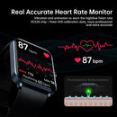 GAOMON Smart Watch 1.69" Full Touch Screen Fitness Tracker Black