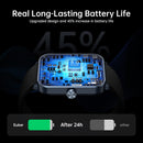 GAOMON Smart Watch 1.69" Full Touch Screen Fitness Tracker Black