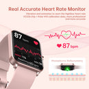 GAOMON Smart Watch 1.69" Full Touch Screen Fitness Tracker Pink