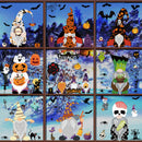 GAOMON Halloween Style Stickers Electrostatic Window Stickers Dwarf Pattern Stickers